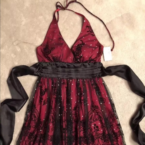 Ruby Rox Black Lace Dress Size Medium - Picture 1 of 3